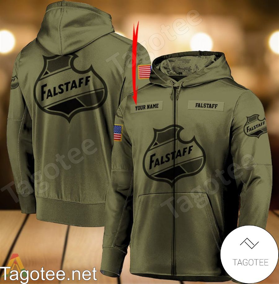 Falstaff Beer Military Green Personalized Hoodie a