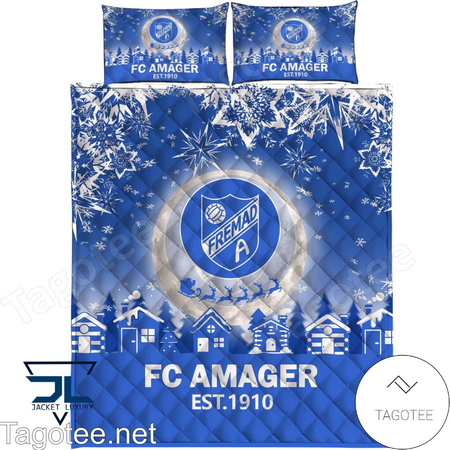 Fc Amager Est 1910 Christmas Bedding Set a