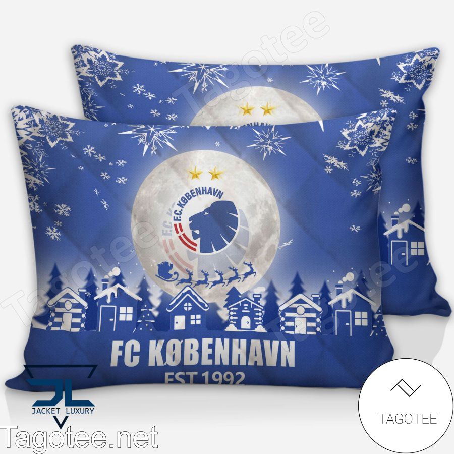 Fc Kobenhavn Est 1992 Christmas Bedding Set a