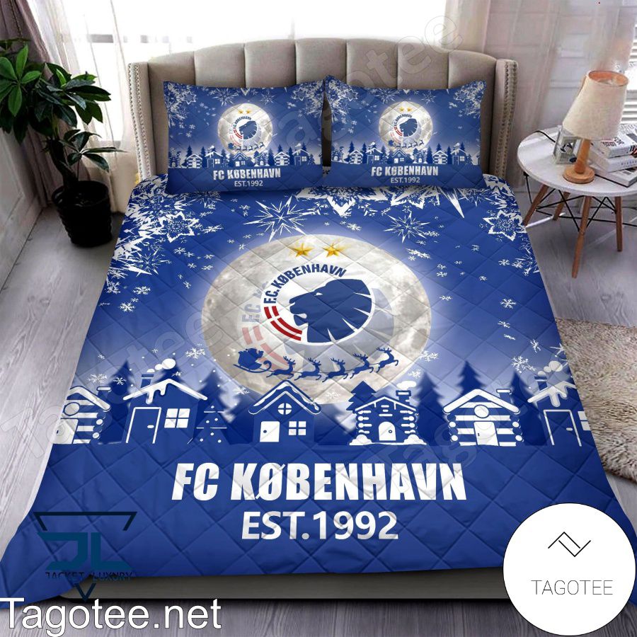 Fc Kobenhavn Est 1992 Christmas Bedding Set