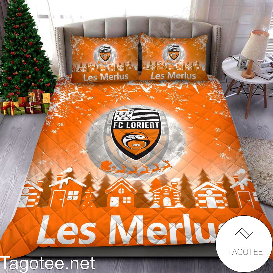 Fc Lorient Les Merlus Christmas Bedding Set