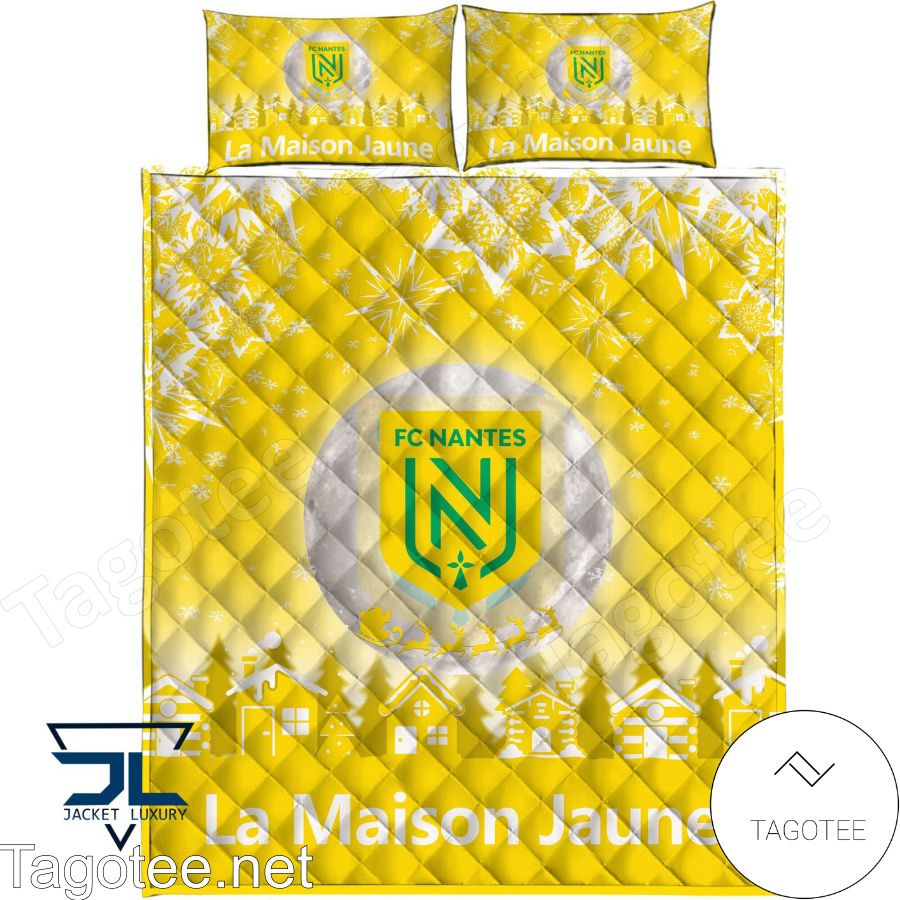 Fc Nantes La Maison Jaune Christmas Bedding Set a