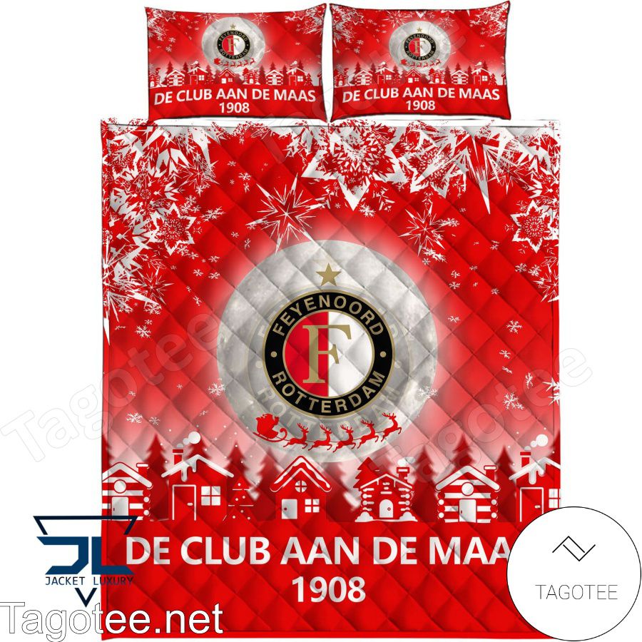 Feyenoord Rotterdam De Club Aan De Maas 1908 Christmas Bedding Set a