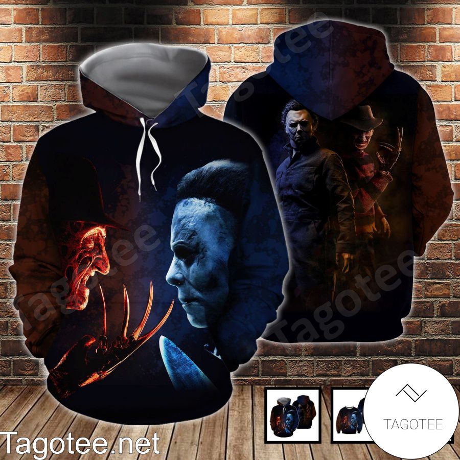 Freddy Krueger And Michael Myers T-shirt, Hoodie