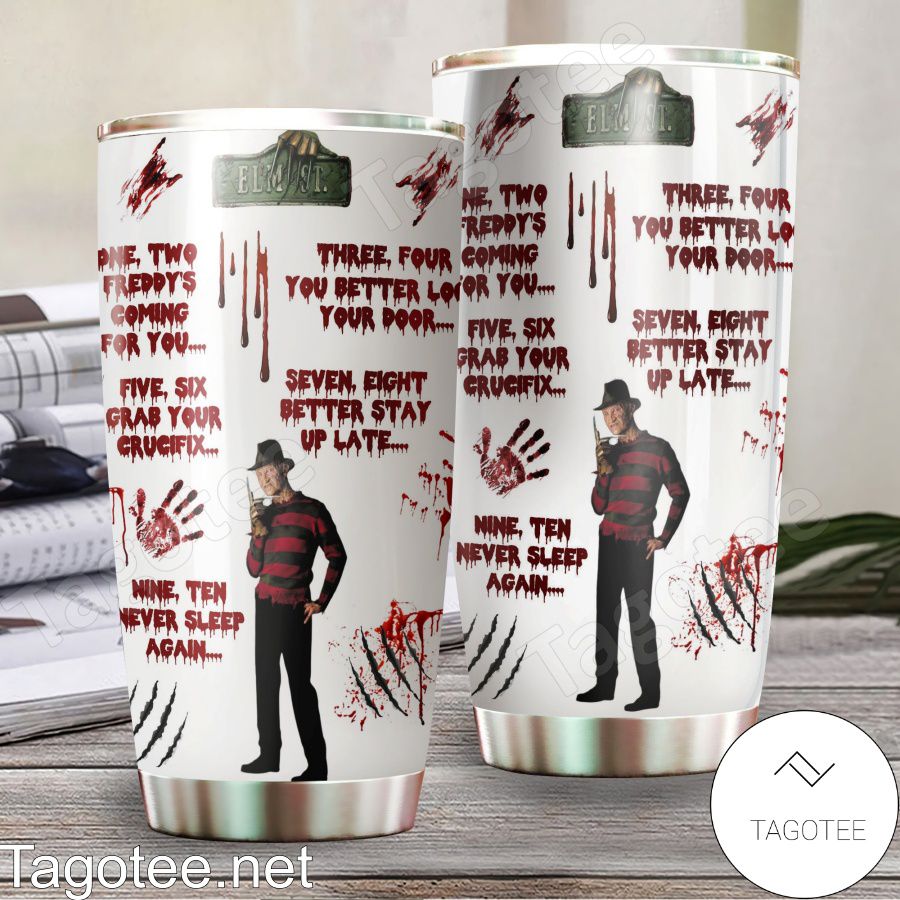 Freddy Krueger Halloween Tumbler