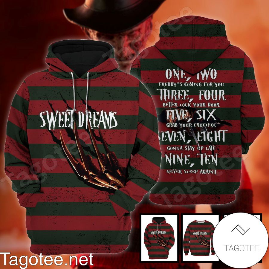 Freddy Krueger Outfit Sweet Dreams T-shirt, Hoodie