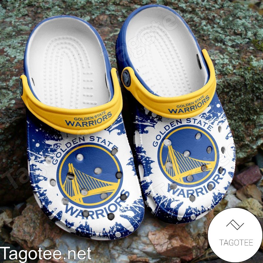 Golden State Warriors Logo Color Splash Crocs Clogs