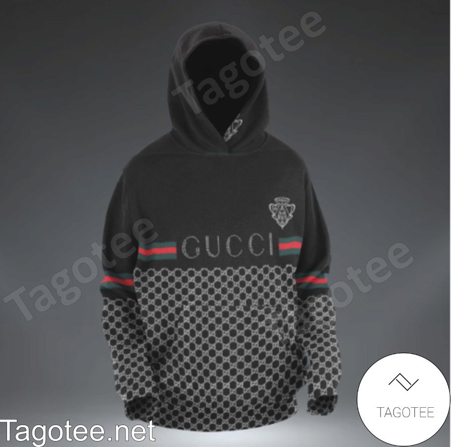 Gucci Museo Logo Monogram Black Hoodie