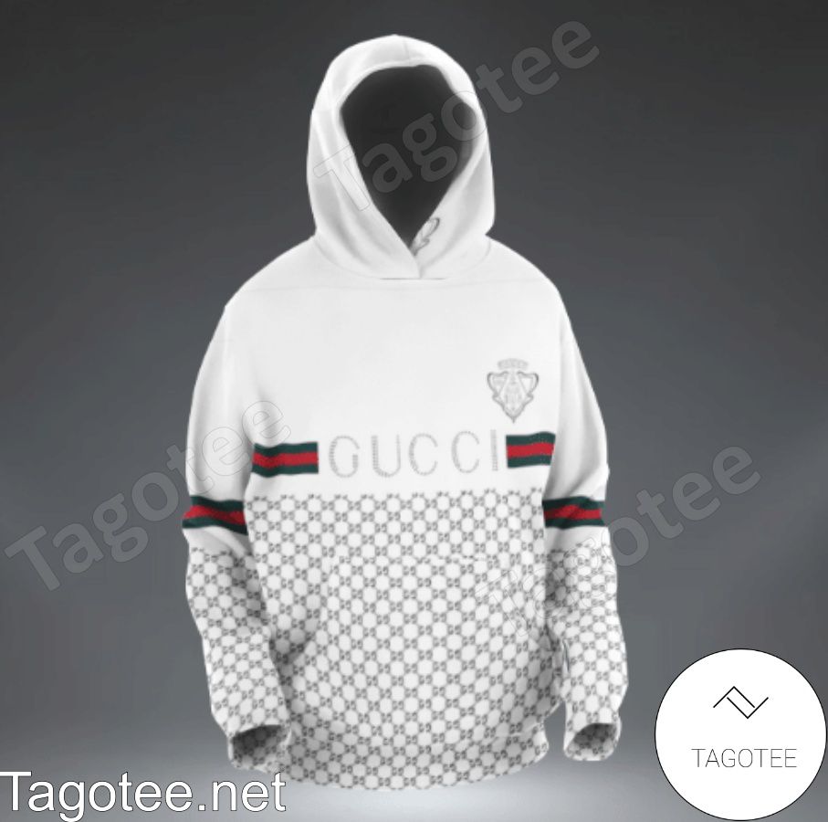 Gucci Museo Logo Monogram White Hoodie