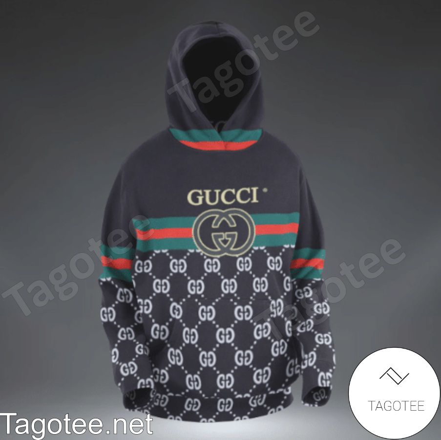 Gucci Stripe Color Logo Monogram Hoodie