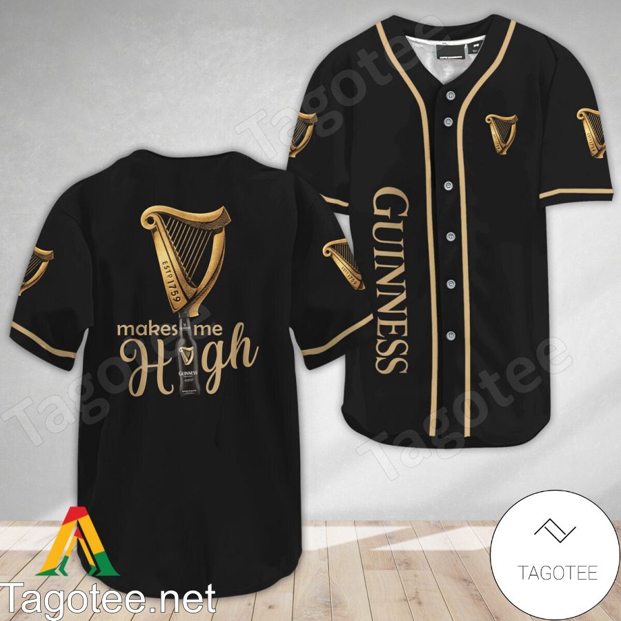 Guinness Beer Make Me High Baseball Jersey