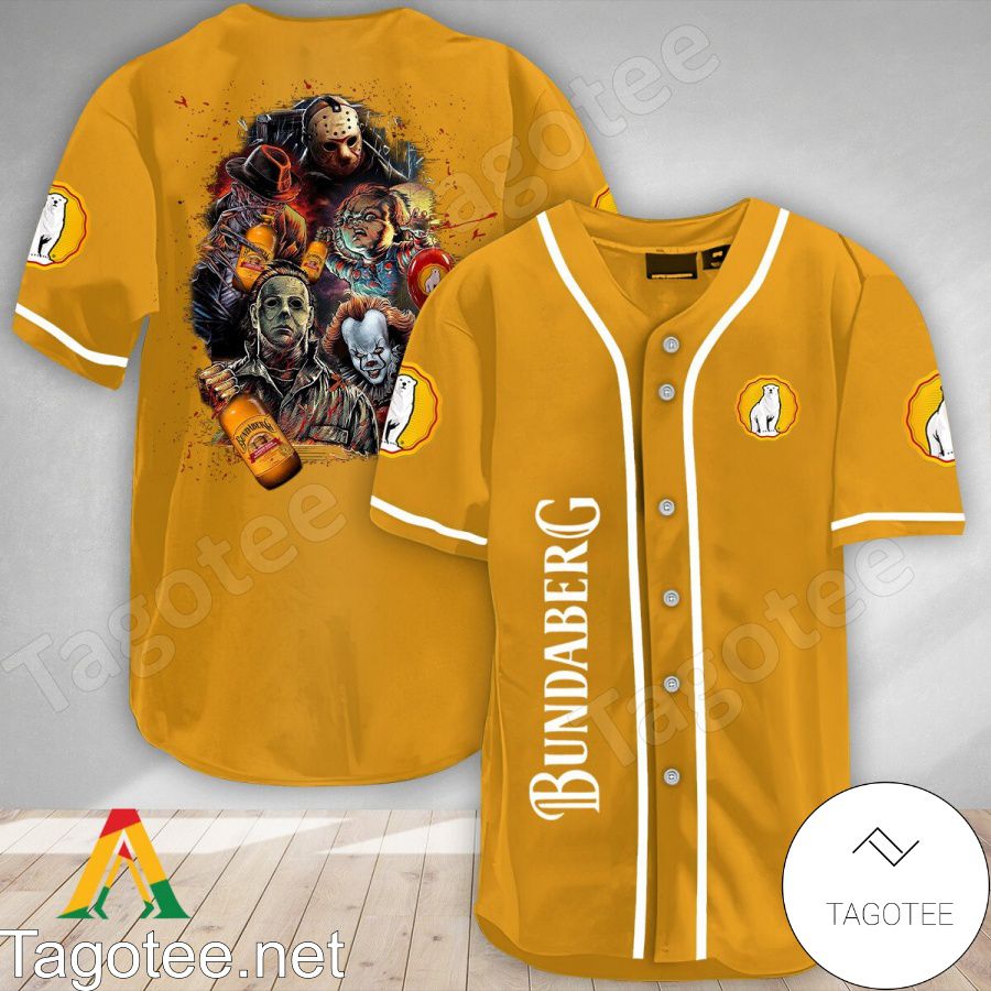 Halloween Horror Characters Bundaberg Rum Baseball Jersey