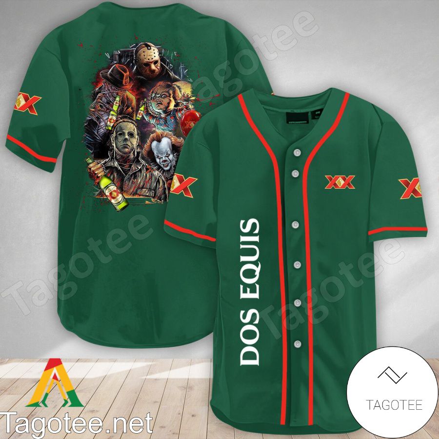 Halloween Horror Characters Dos Equis Baseball Jersey