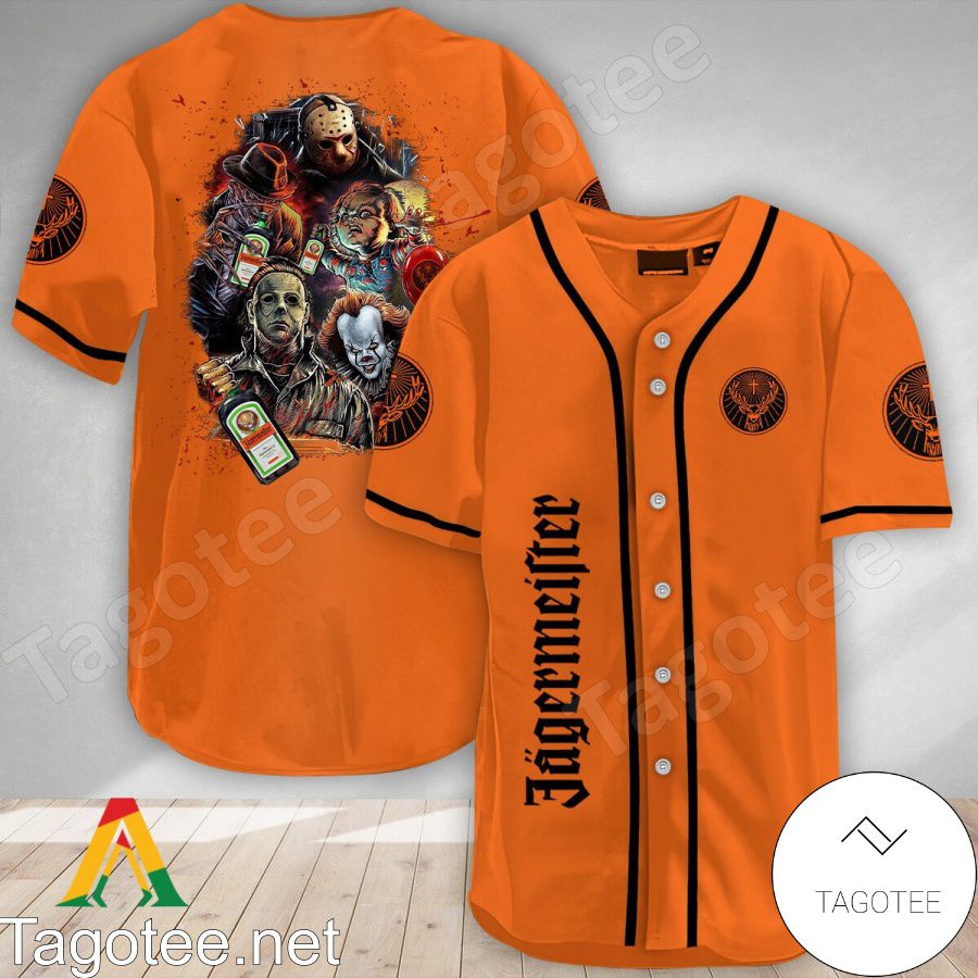 Halloween Horror Characters Jagermeister Baseball Jersey