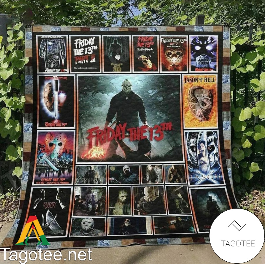 Halloween Horror Jason Voorhees Friday the 13th Blanket Quilt