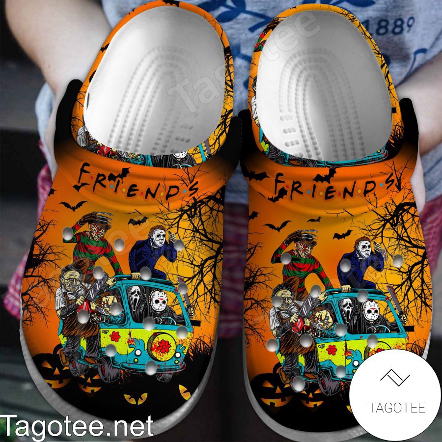 Halloween Horror Movies Friends Crocs Clogs