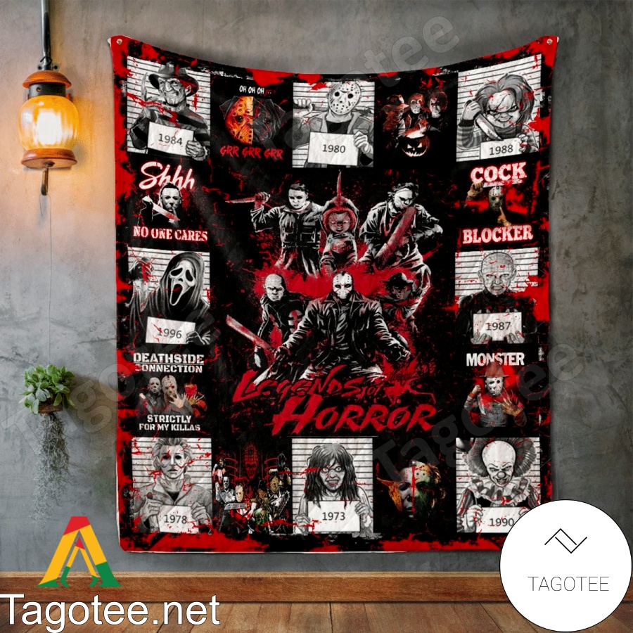 Halloween Legend Of Horror Characters Movie Blanket Quilt