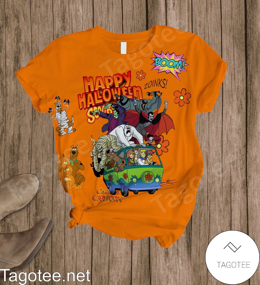 Happy Halloween Scooby-doo Pajamas Set a