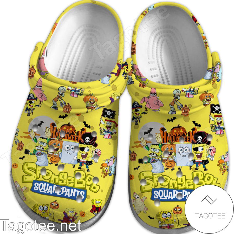 Happy Halloween Spongebob Squarepants Crocs Clogs a