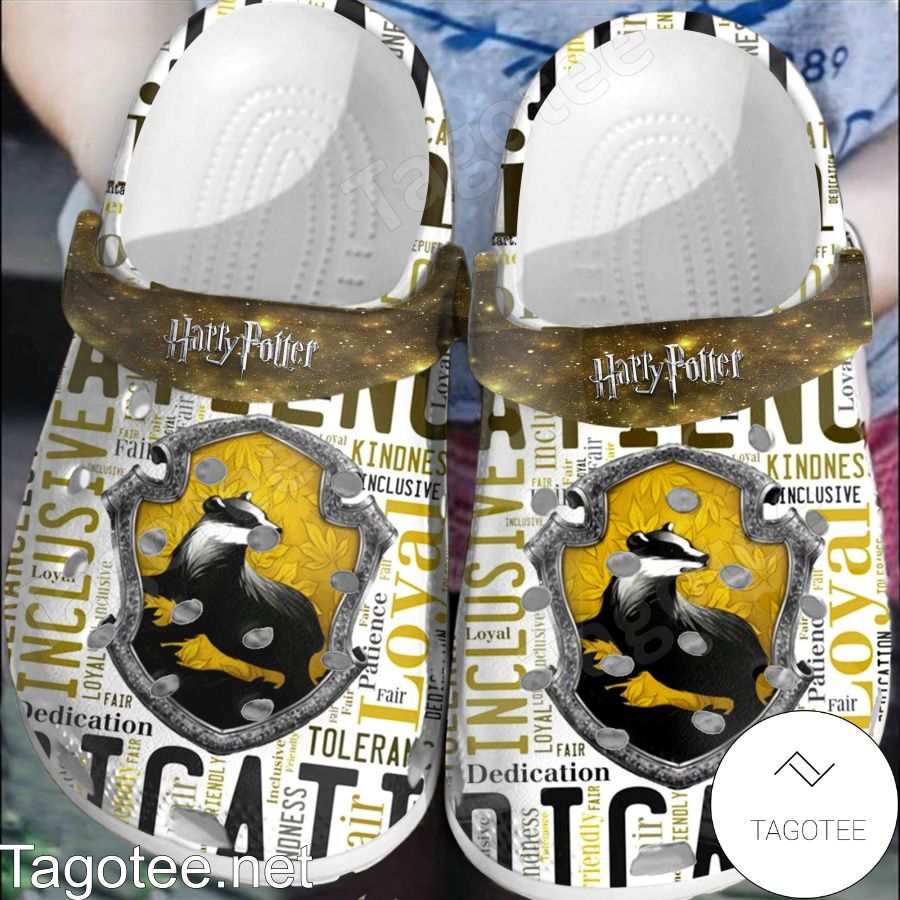 Harry Potter Hufflepuff Badger Crocs Clogs