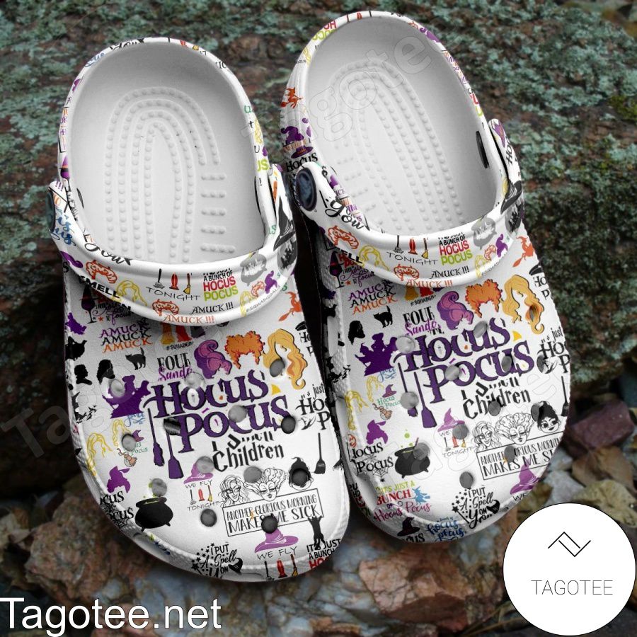 Hocus Pocus Pattern Halloween Crocs Clogs