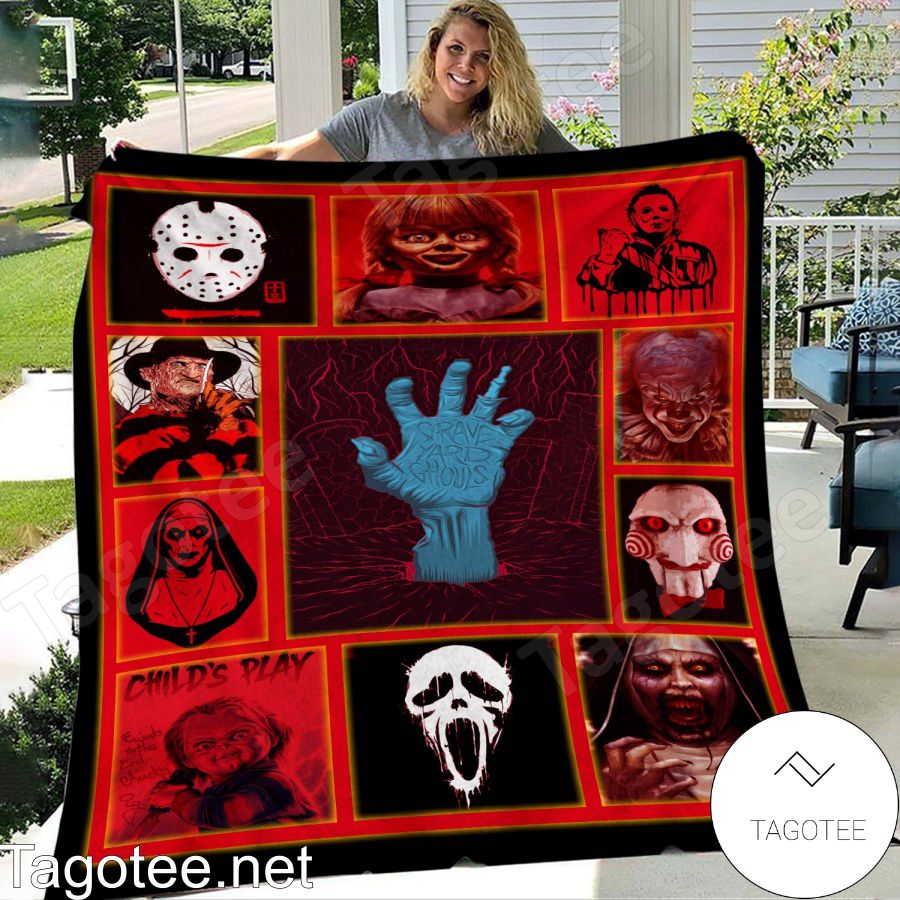 Horror Films Characters Blanket