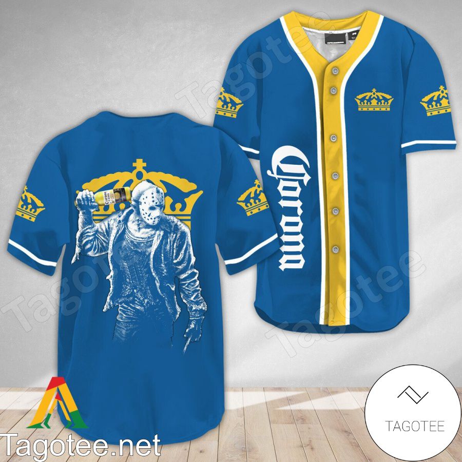 Horror Jason Voorhees Corona Extra Beer Baseball Jersey