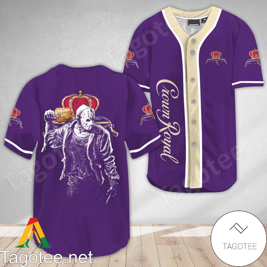 Horror Jason Voorhees Crown Royal Baseball Jersey