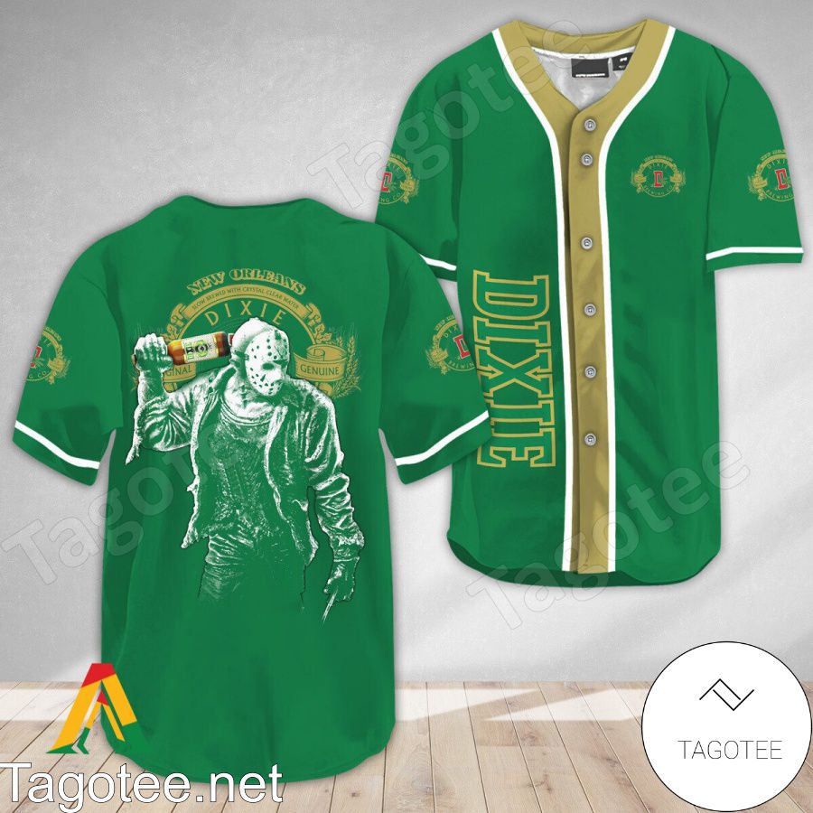 Horror Jason Voorhees Dixie Beer Baseball Jersey