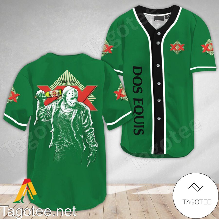 Horror Jason Voorhees Dos Equis Baseball Jersey