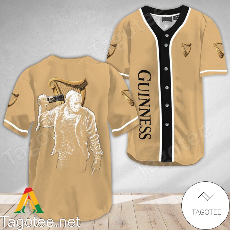 Horror Jason Voorhees Guinness Beer Baseball Jersey