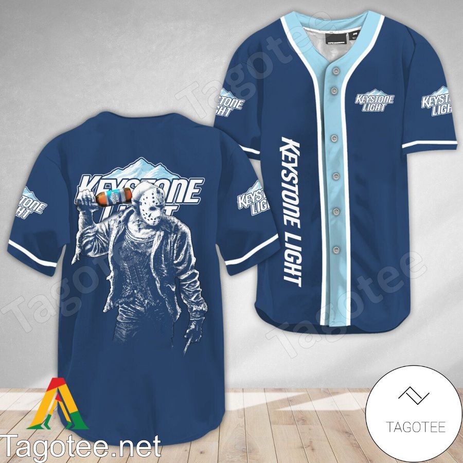 Horror Jason Voorhees Keystone Light Baseball Jersey