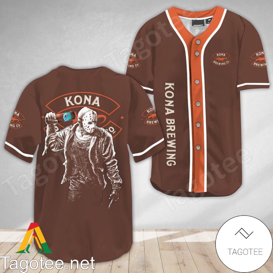 Horror Jason Voorhees Kona Brewing Baseball Jersey