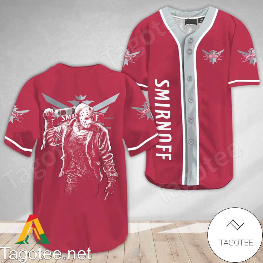 Horror Jason Voorhees Smirnoff Vodka Baseball Jersey