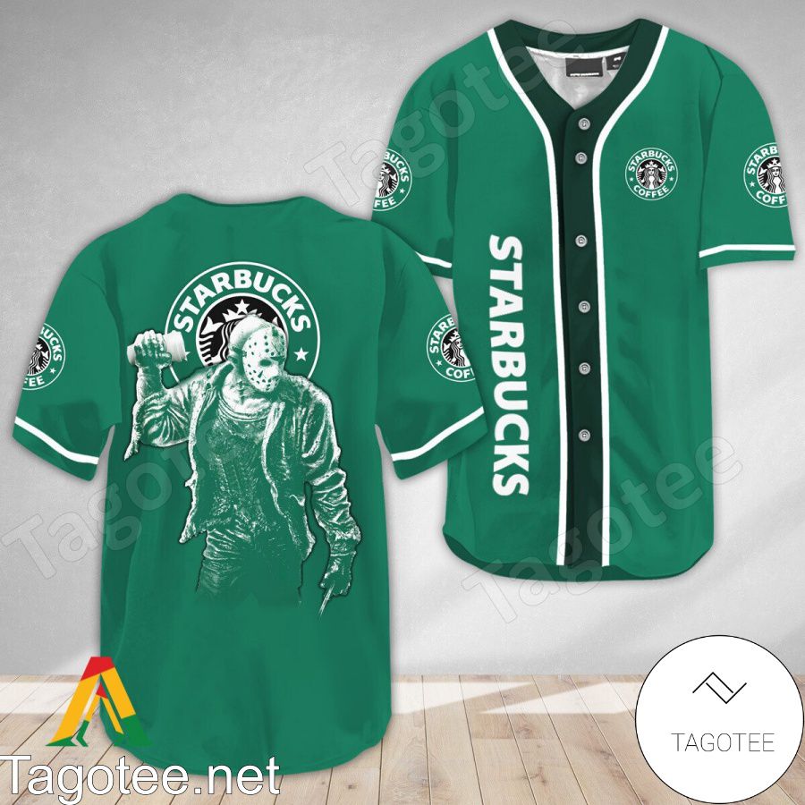 Horror Jason Voorhees Starbucks Baseball Jersey