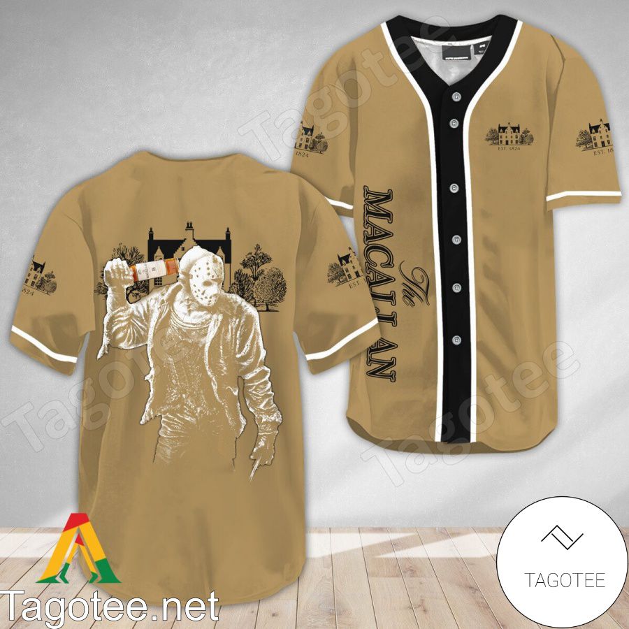 Horror Jason Voorhees The Macallan Whiskey Baseball Jersey