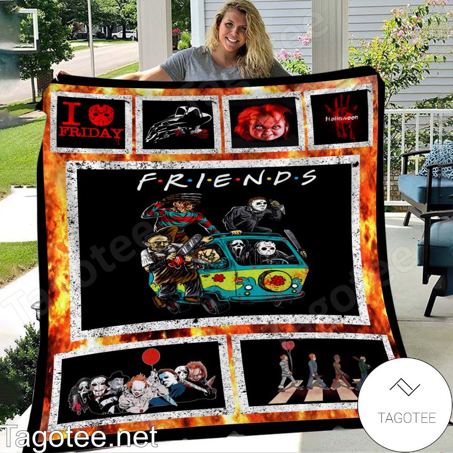 Horror Movies Friends Blanket