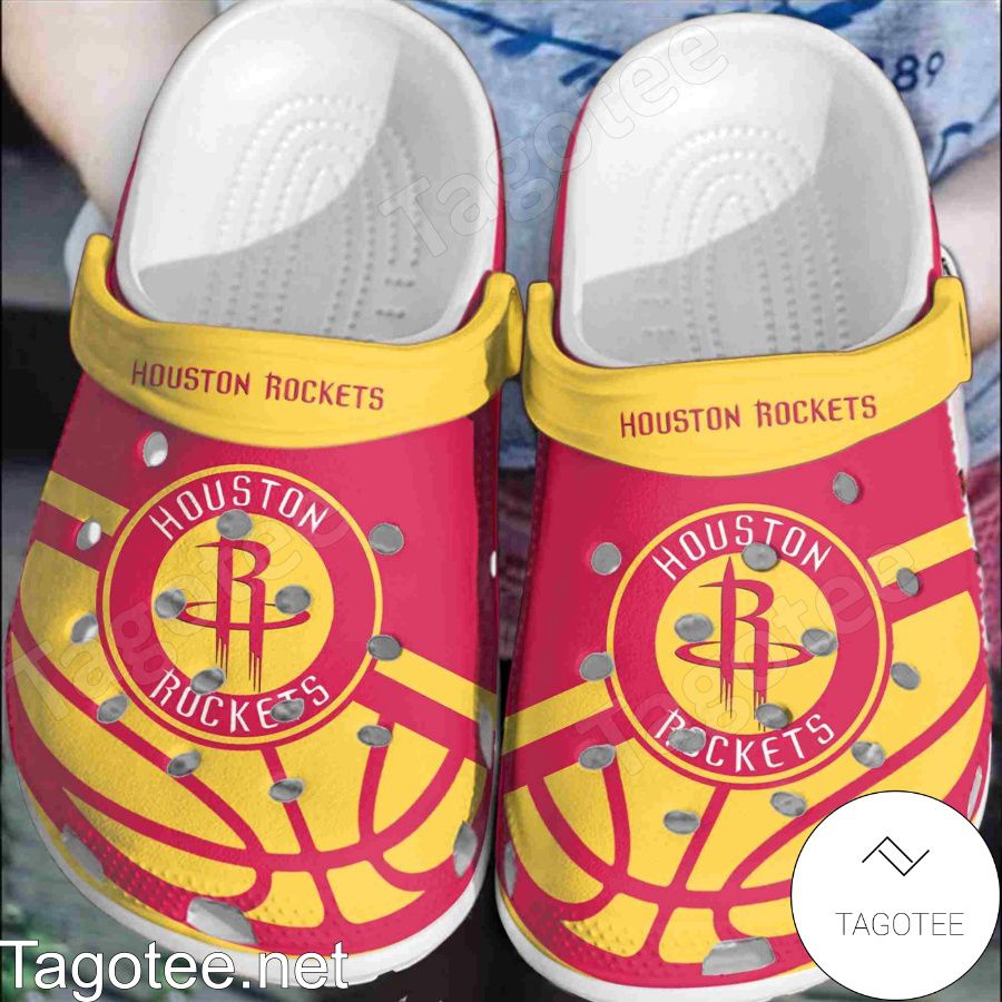 Houston Rockets Logo Basketball Crocs Clogs