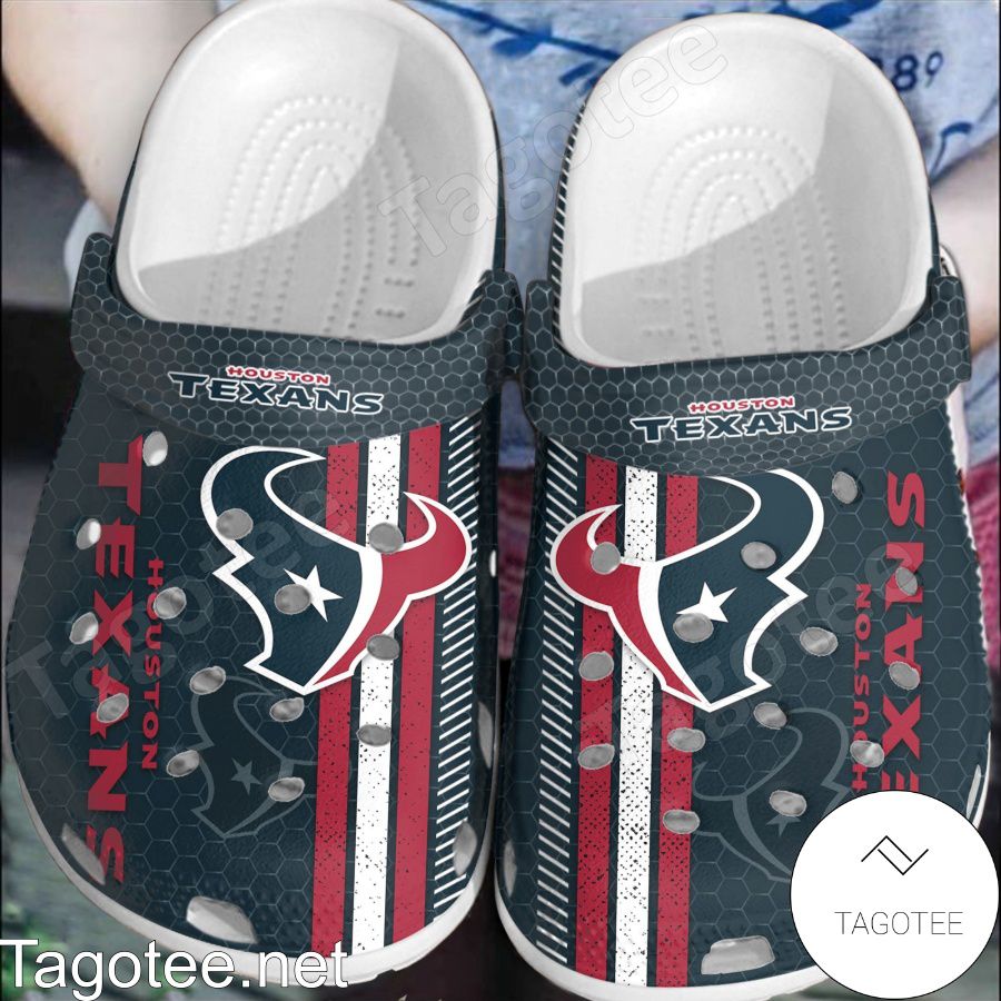 Houston Texans Hive Pattern Crocs Clogs