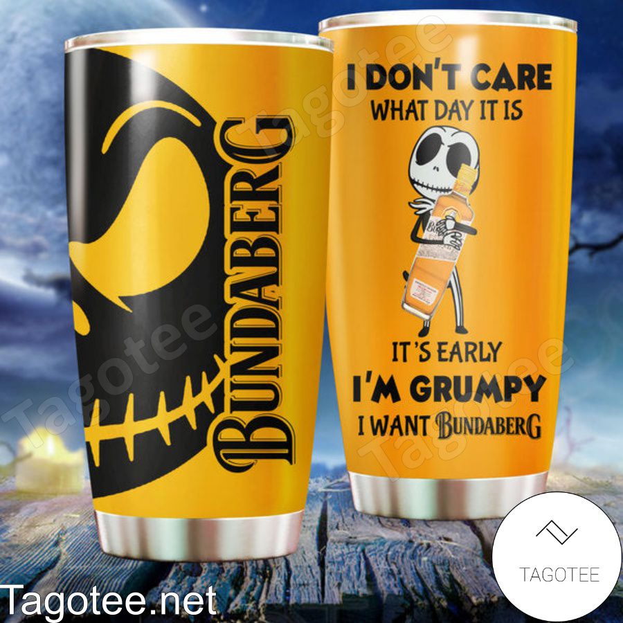 I'm Grumpy I Want Bundaberg Jack Skellington Tumbler