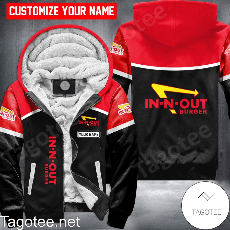 In-n-Out Burger Custom Uniform Fleece Hoodie - EmonShop