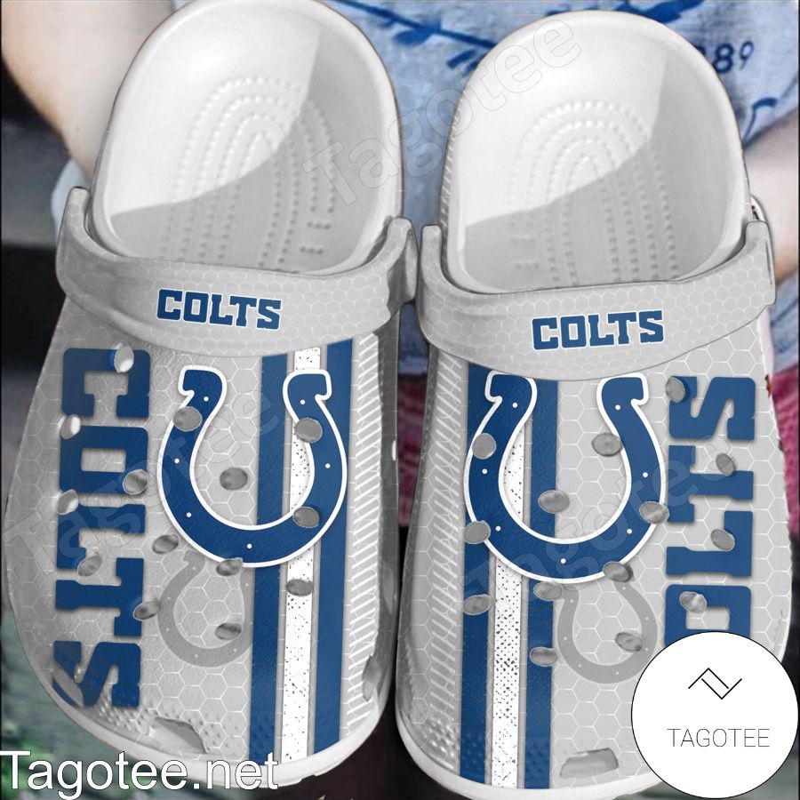 Indianapolis Colts Hive Pattern Crocs Clogs