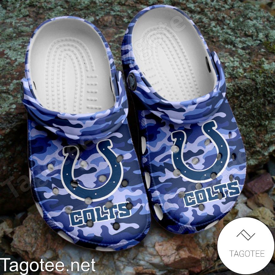 Indianapolis Colts Purple Camouflage Crocs Clogs