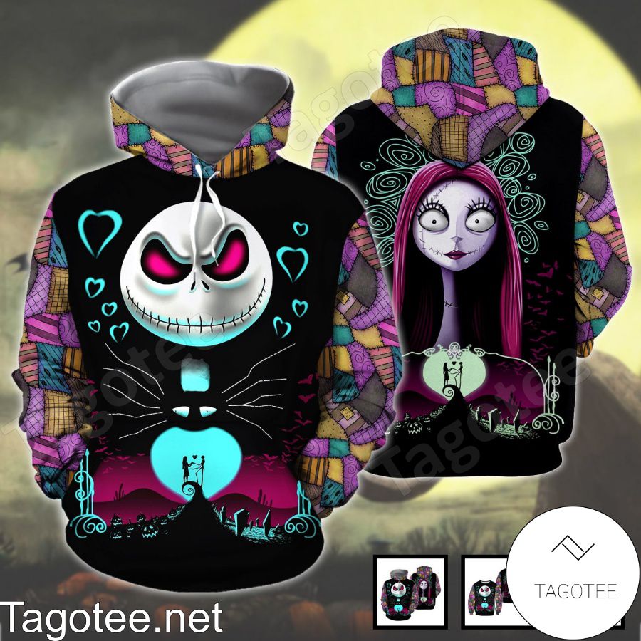 Jack And Sally Couple Love Shirt, Tank Top And Leggings