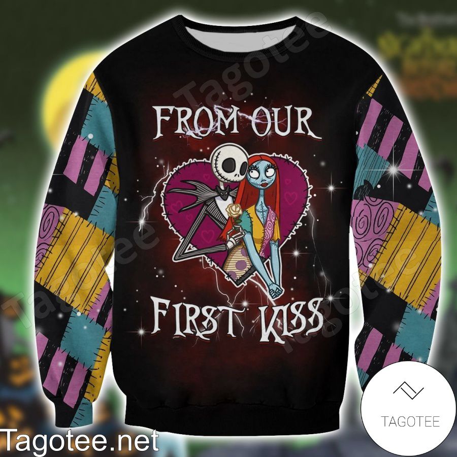 Jack And Sally From Our First Kiss T-shirt, Hoodie a