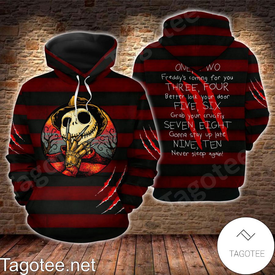 Jack Skellington As Freddy Krueger Shirt, Tank Top And Leggings a