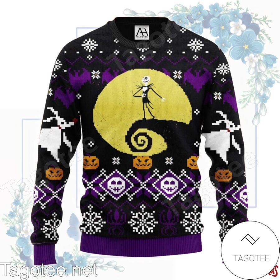 Jack Skellington Before Christmas Ugly Christmas Sweater