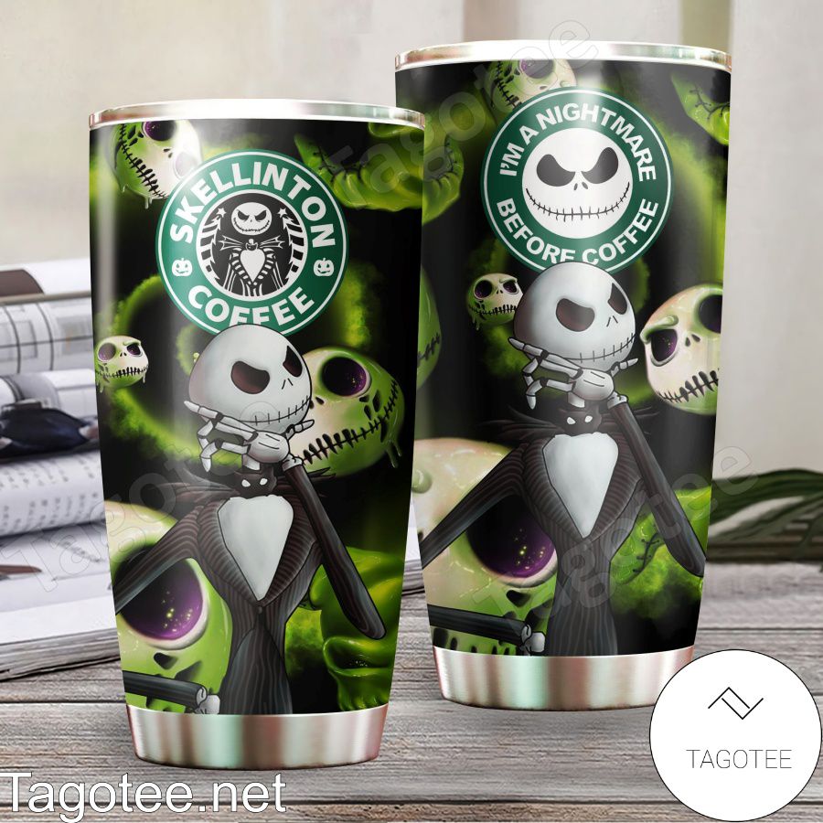 Jack Skellington Coffee I'm A Nightmare Before Coffee Tumbler