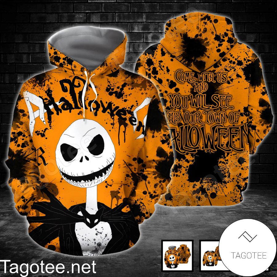 Jack Skellington Come With Us And You Will See Halloween Shirt, Tank Top And Leggings