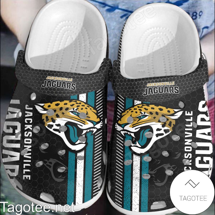 Jacksonville Jaguars Hive Pattern Crocs Clogs